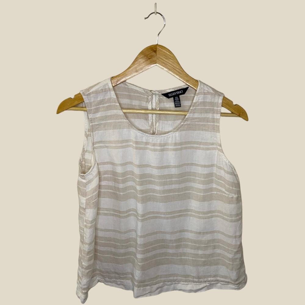 Linen sleeveless top